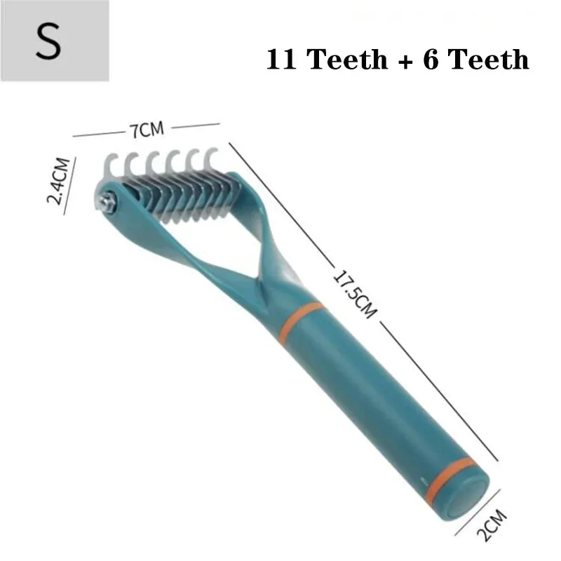 Kimpets Pets Fur Knot Cutter Dog Grooming Shedding Comb Cat Hair Removal Comb Brush Double Sided Tools Pet Products Suppliers