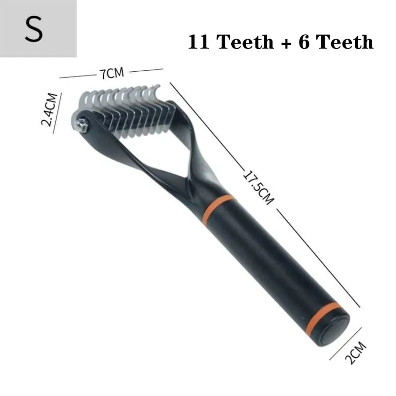 Kimpets Pets Fur Knot Cutter Dog Grooming Shedding Comb Cat Hair Removal Comb Brush Double Sided Tools Pet Products Suppliers