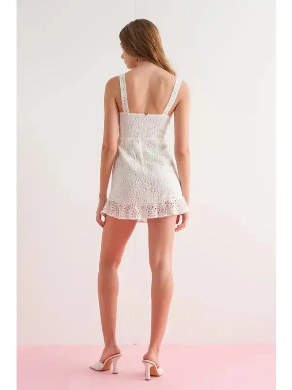 Kinsley Lace Corset Mini Sleeveless Dress