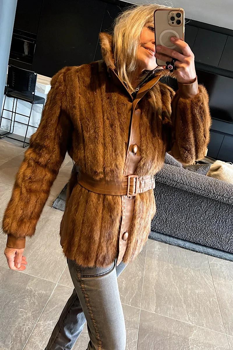 La-Vie Fur Coat