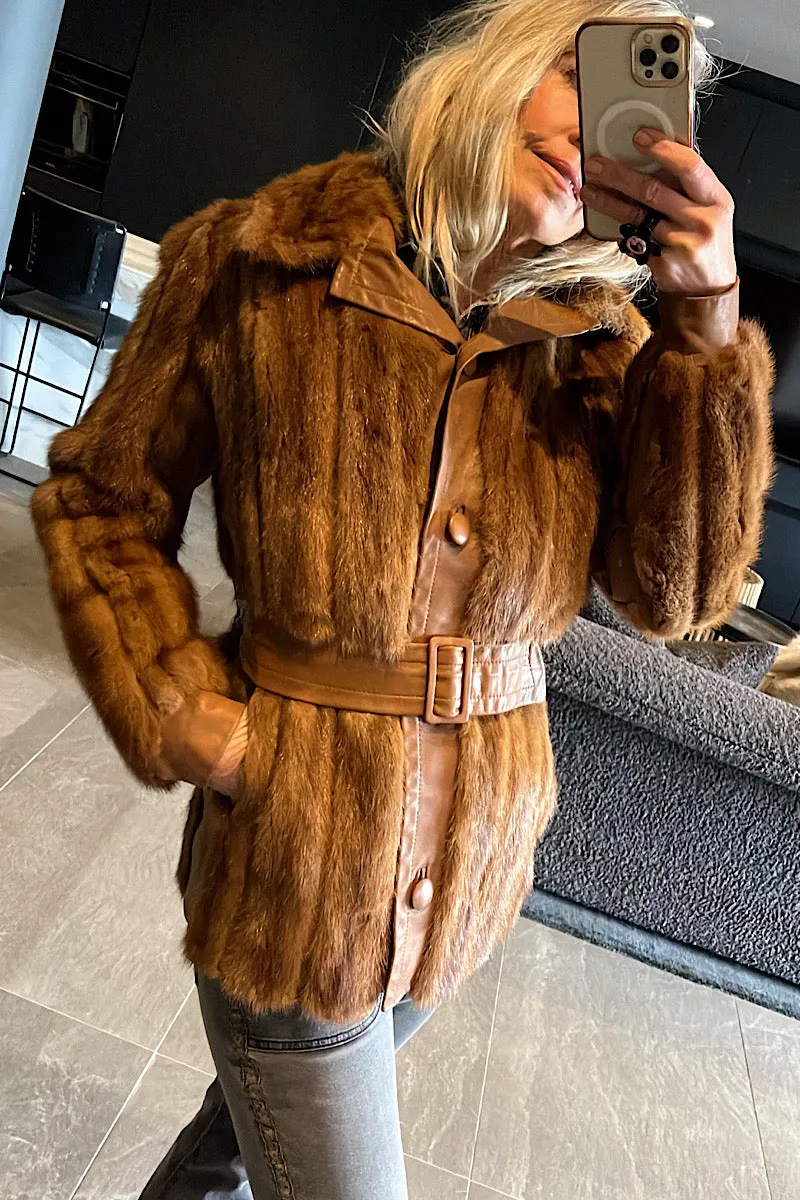 La-Vie Fur Coat