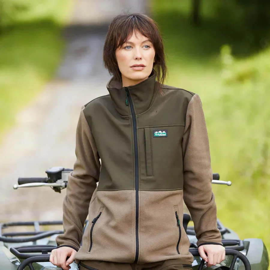 Ladies Hybrid Fleece Vest