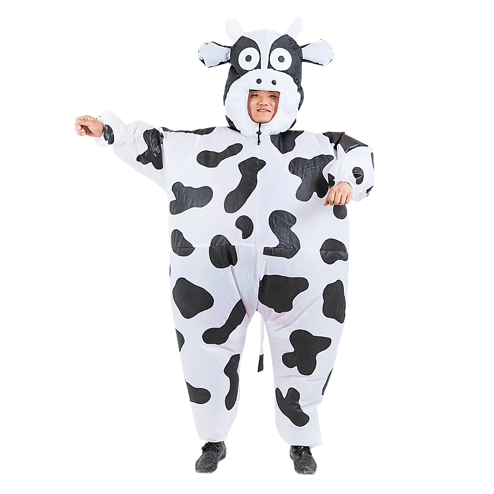 Lightweight Cow Inflatable Costume with Fan Unit for Adults