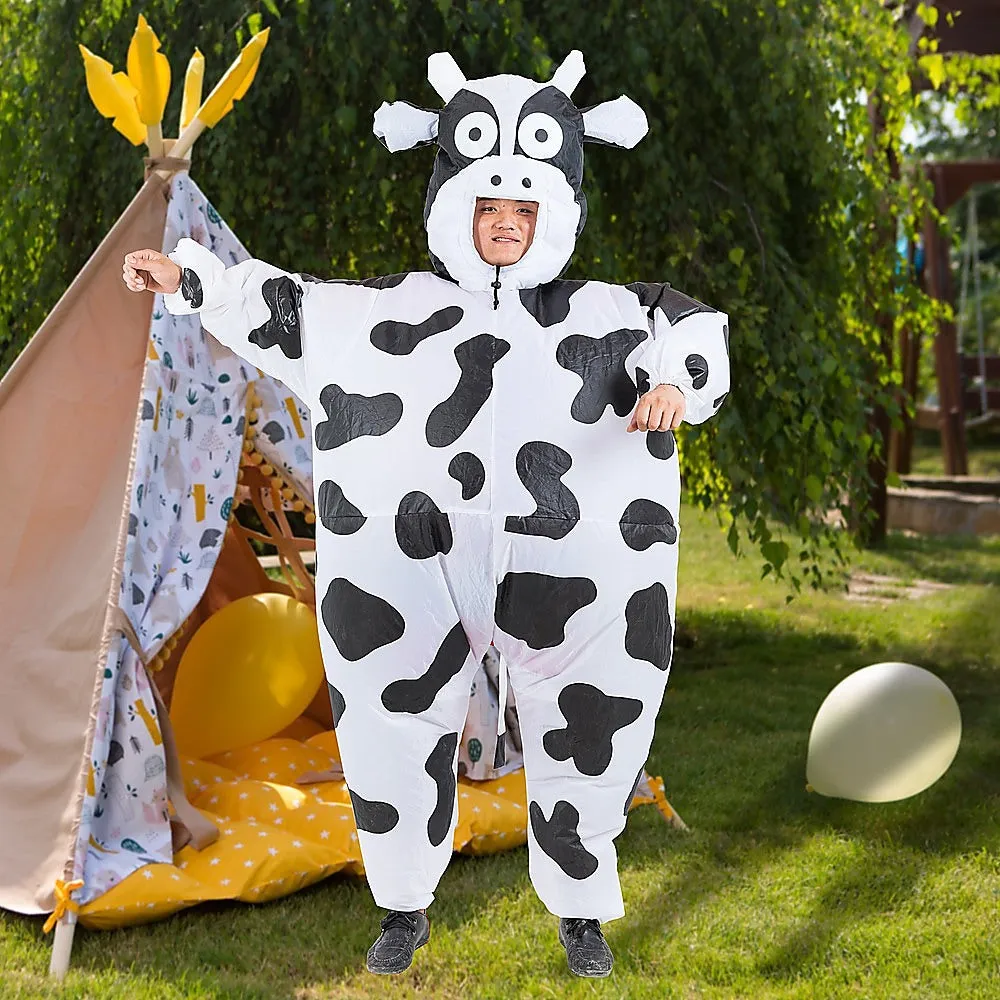 Lightweight Cow Inflatable Costume with Fan Unit for Adults