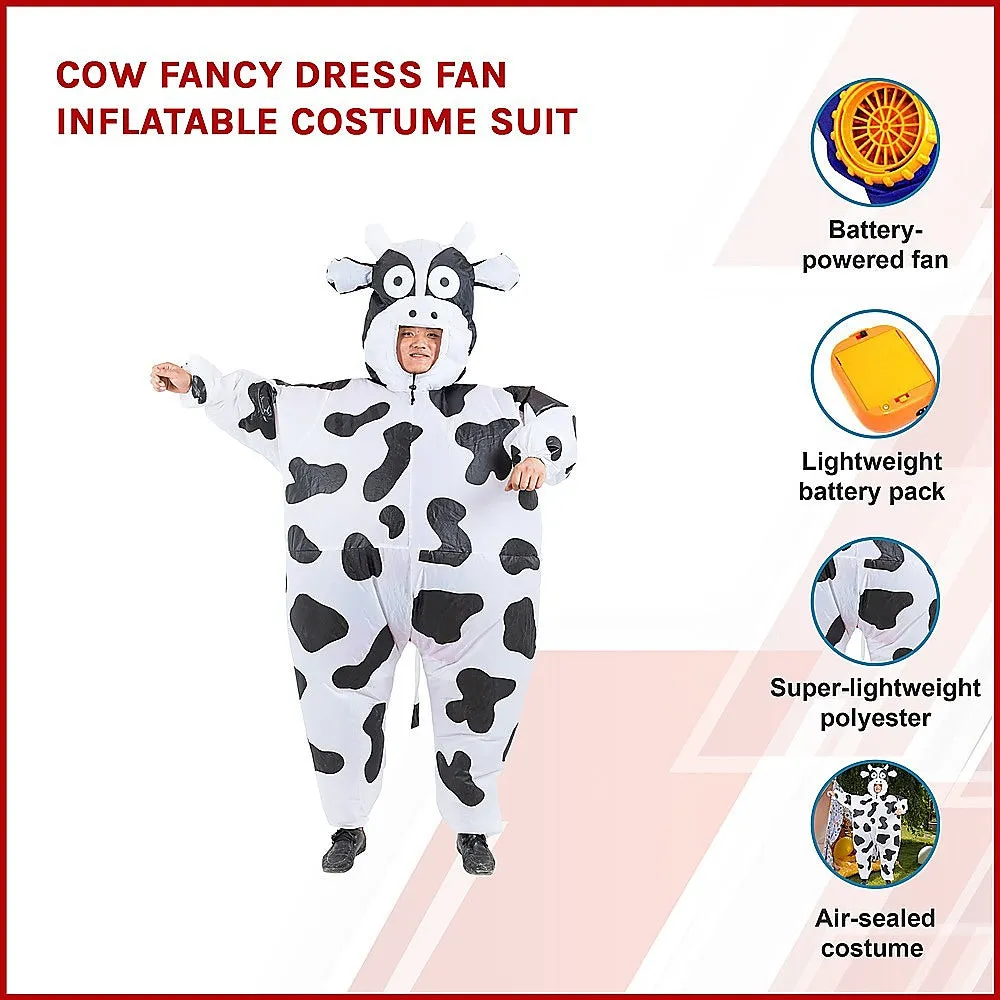 Lightweight Cow Inflatable Costume with Fan Unit for Adults