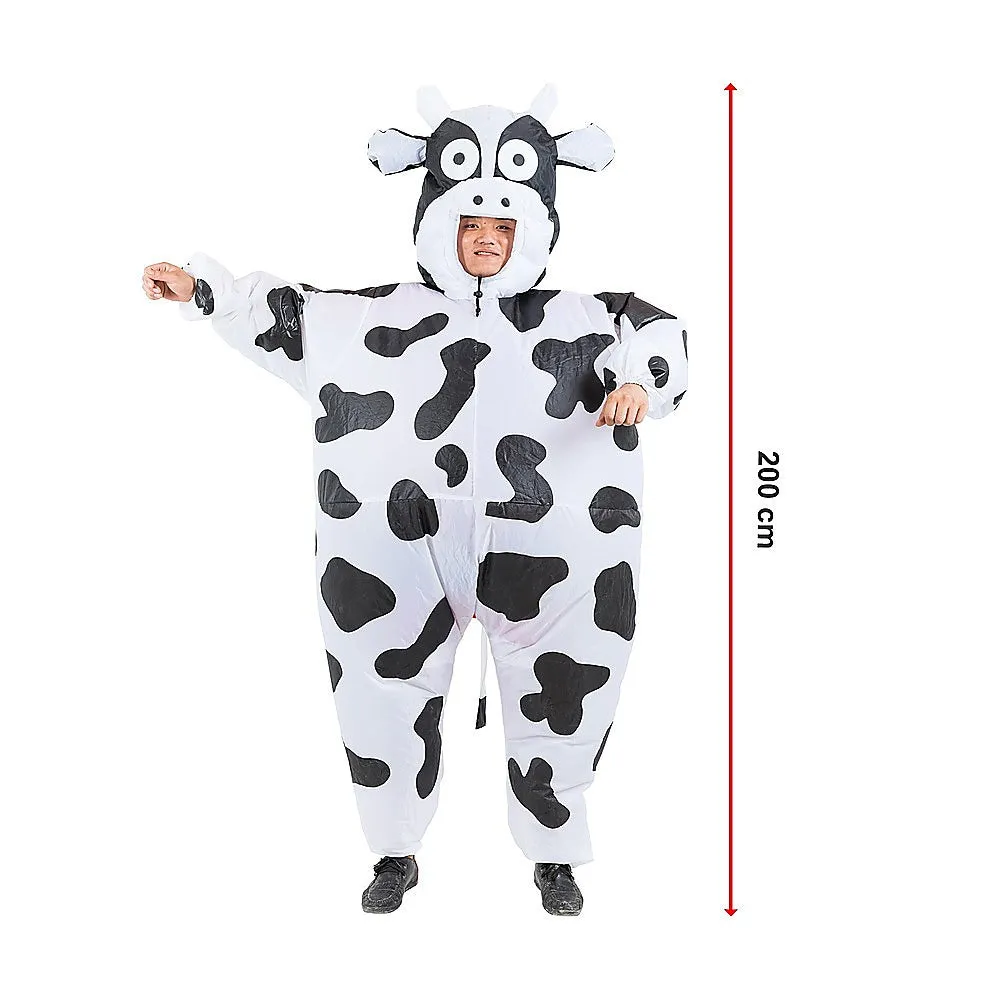 Lightweight Cow Inflatable Costume with Fan Unit for Adults