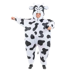 Lightweight Cow Inflatable Costume with Fan Unit for Adults