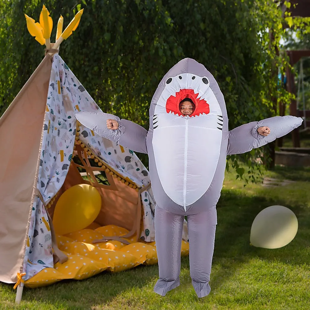 Lightweight Inflatable Shark Costume with Fan for Adults