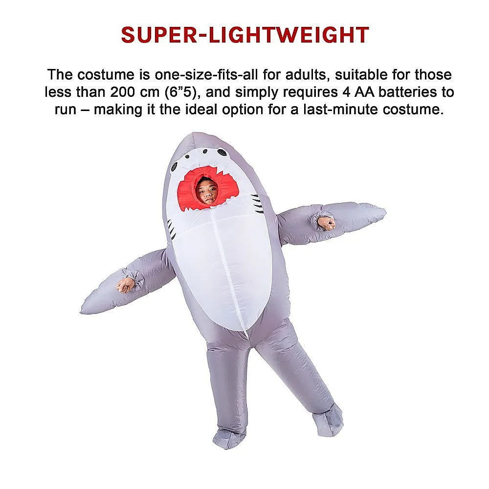 Lightweight Inflatable Shark Costume with Fan for Adults