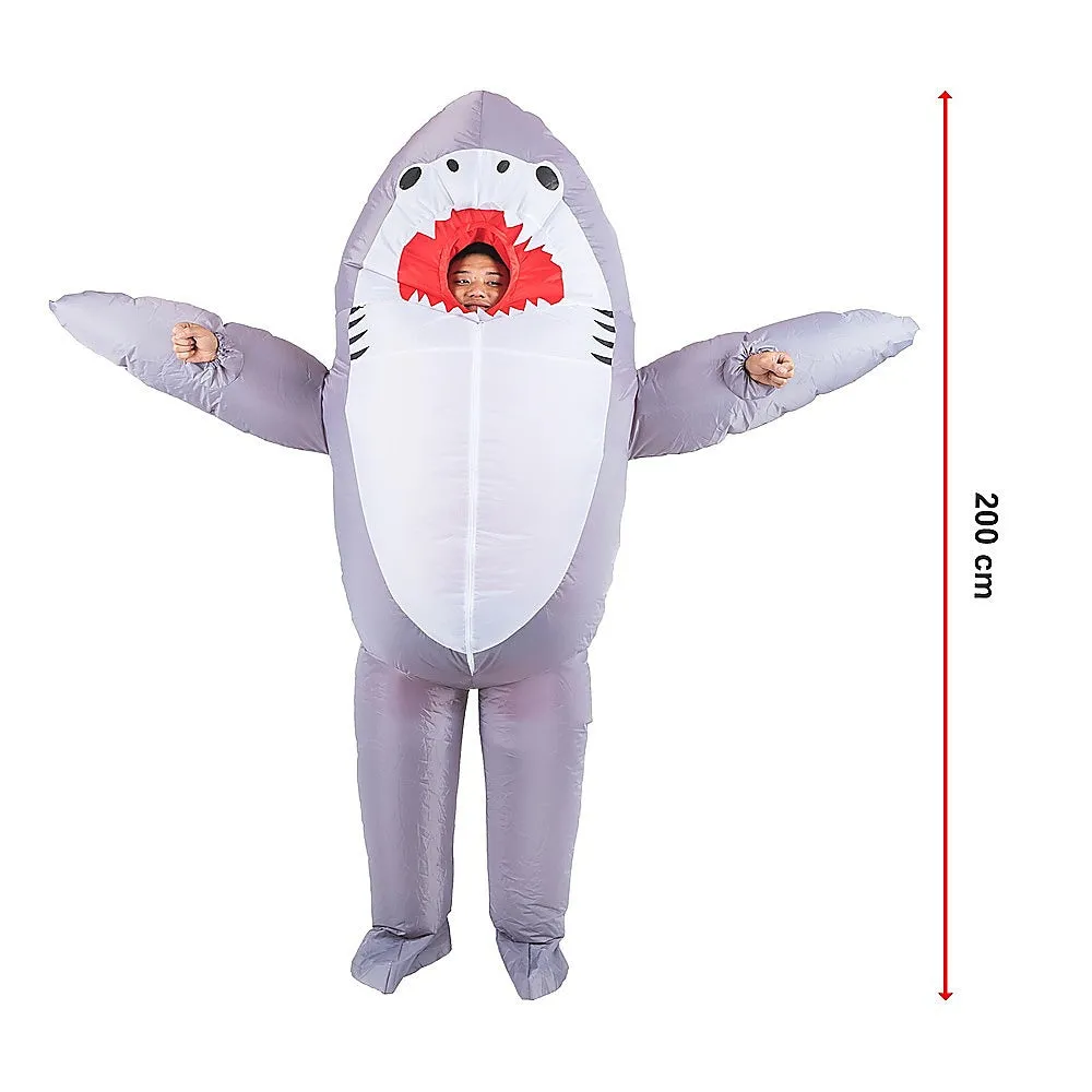 Lightweight Inflatable Shark Costume with Fan for Adults