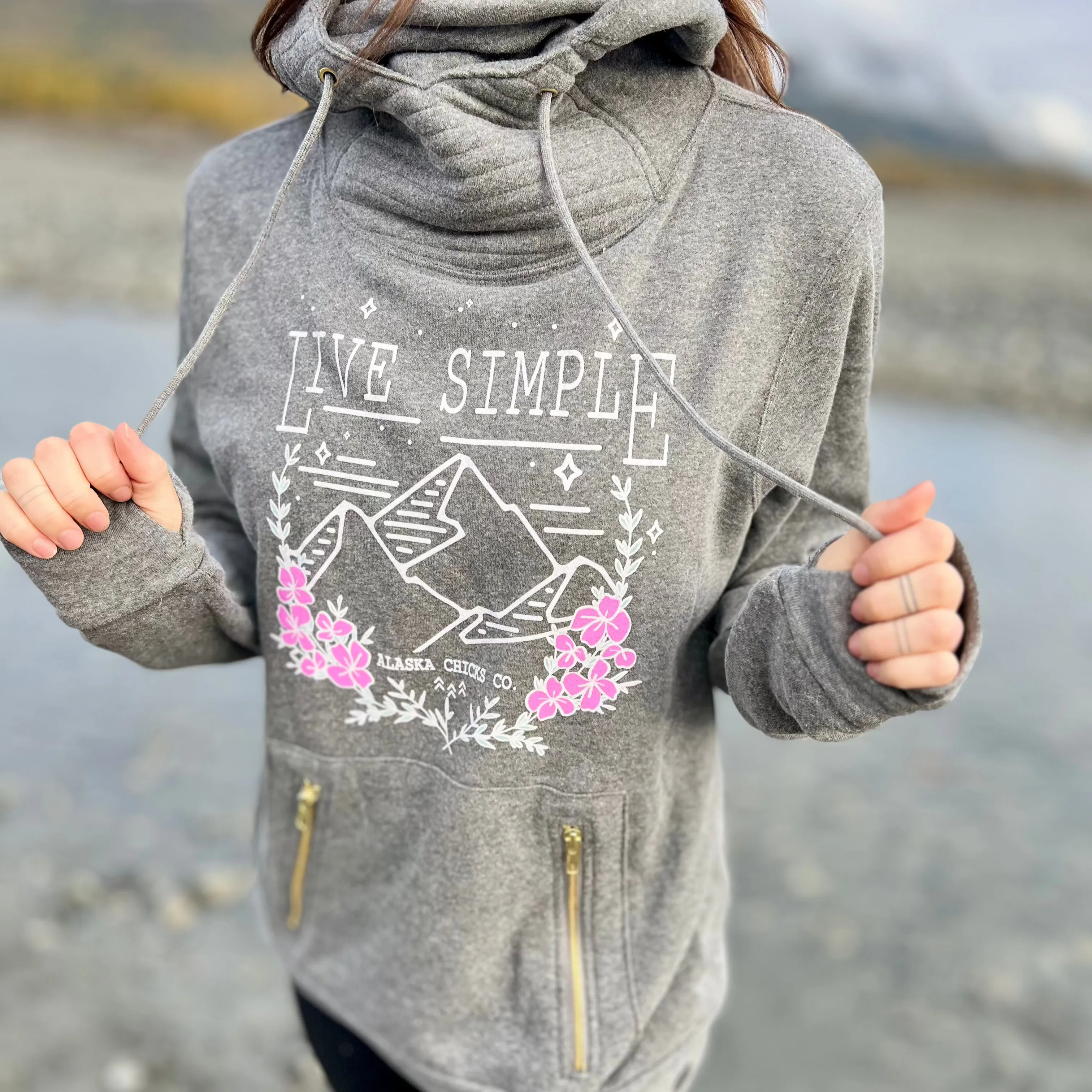 Live Simple Mountain Ninja Hoodie