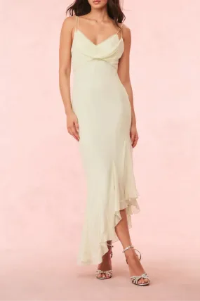 LoveShackFancy Chesley Chiffon Slip Dress