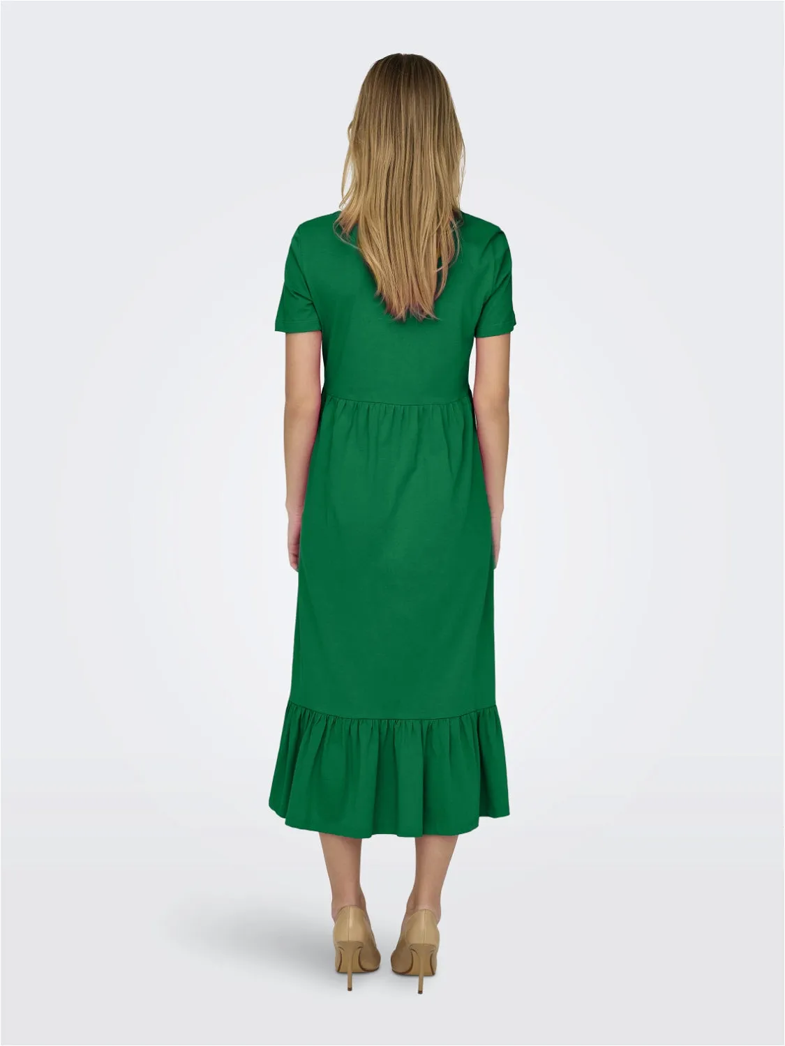 May Life Peplum Dress - Green Bee