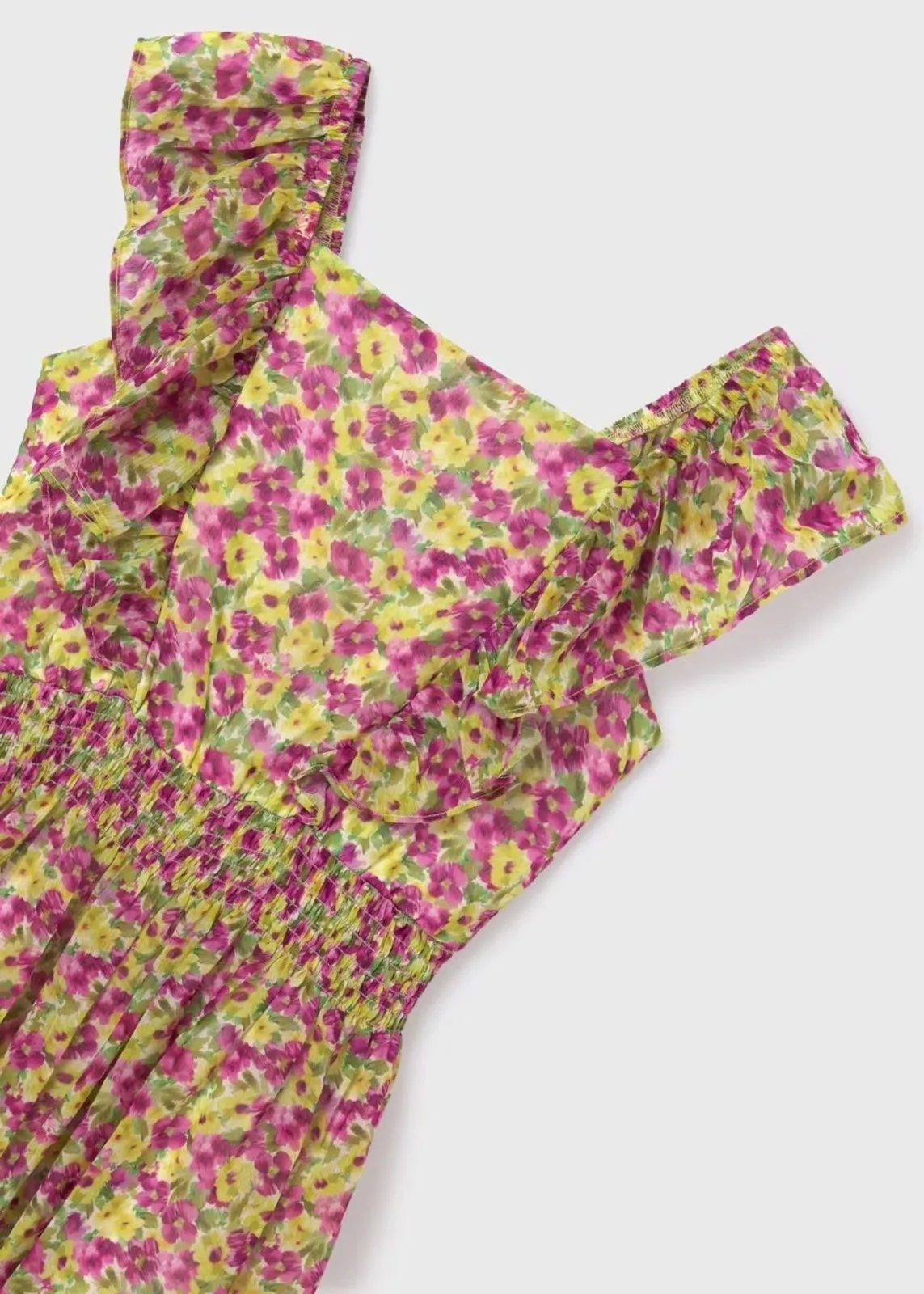 Mayoral Girls Bambula Floral Summer Dress