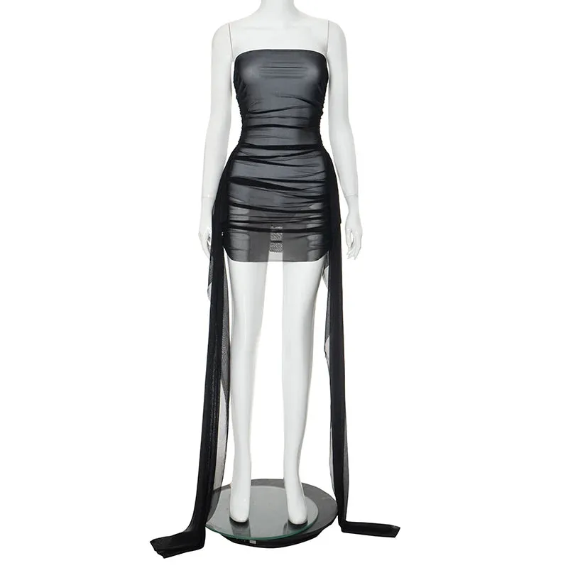 Meet You After Mesh Mini Dress