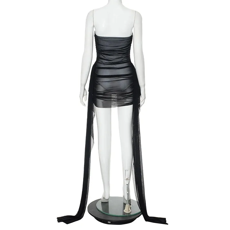 Meet You After Mesh Mini Dress