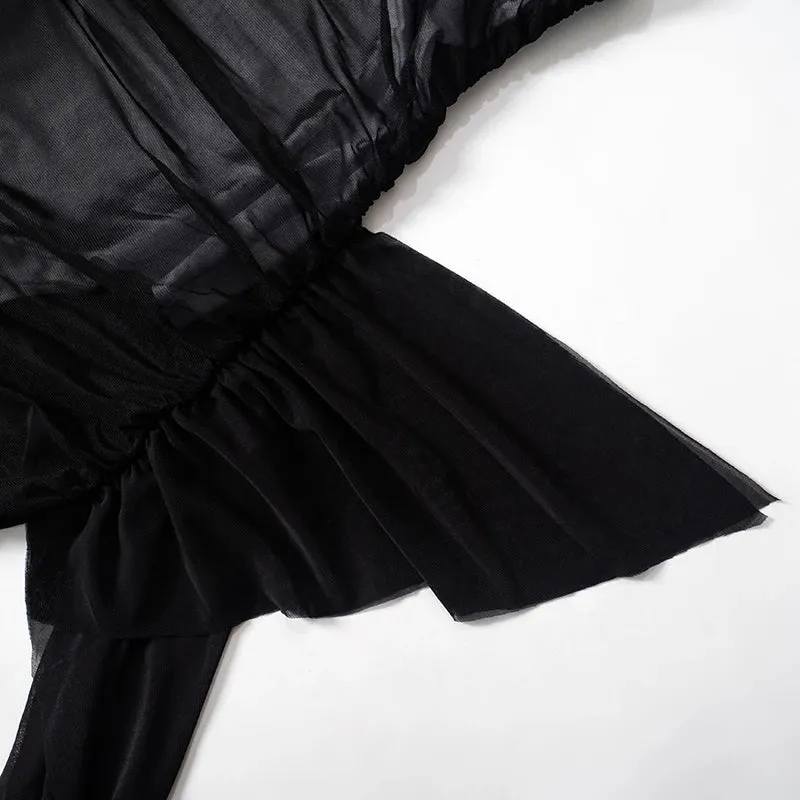 Meet You After Mesh Mini Dress