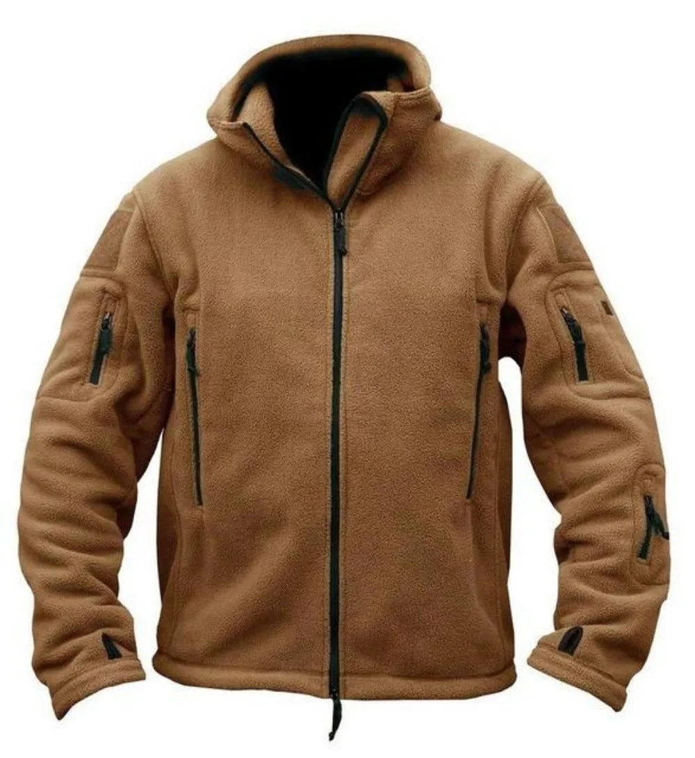 Men Fleece Army Tactical Jacket