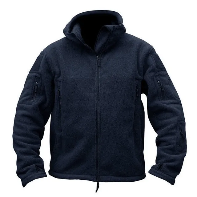 Men Fleece Army Tactical Jacket
