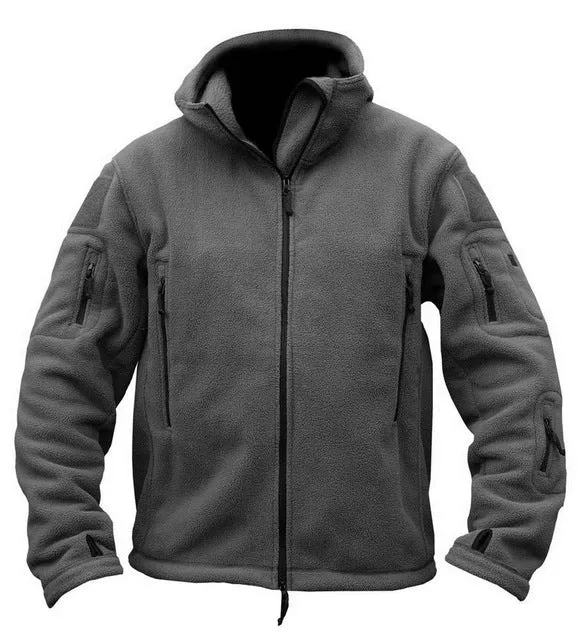 Men Fleece Army Tactical Jacket