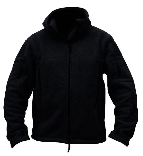 Men Fleece Army Tactical Jacket