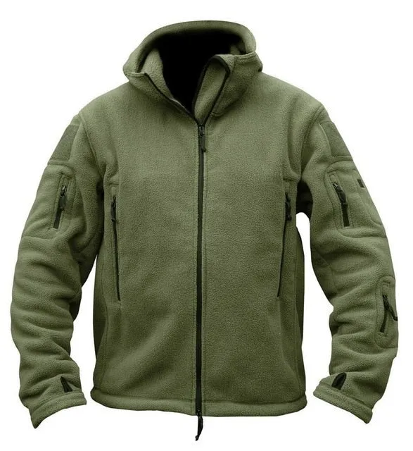Men Fleece Army Tactical Jacket