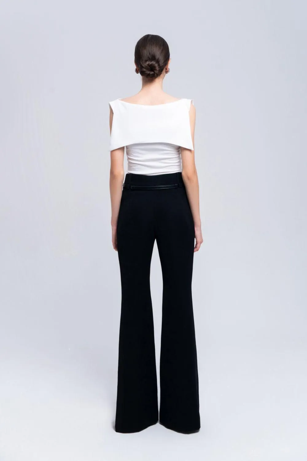 Mira Bodycon Sailor Collar Neck Cotton Top