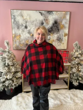 Misty Mountain Plaid Poncho