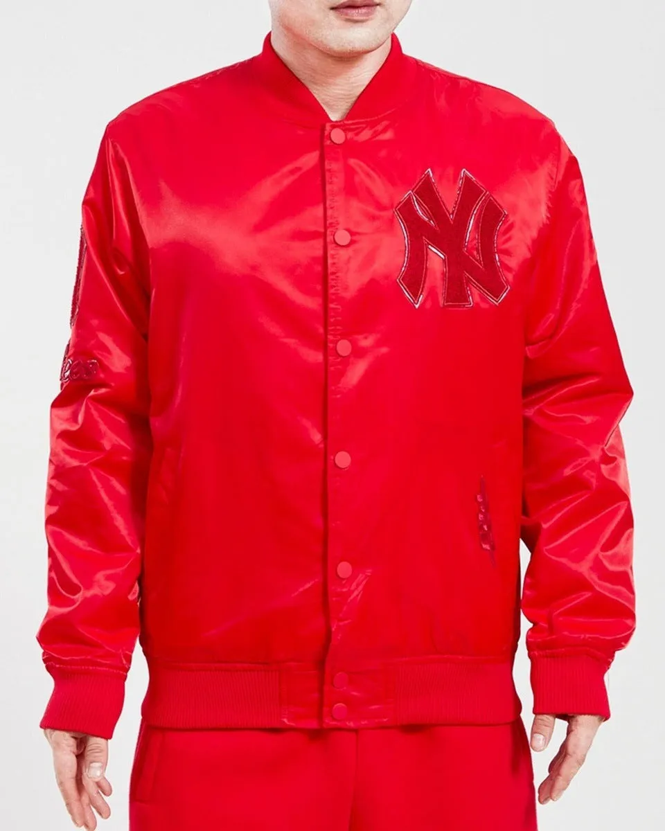 MLB NEW YORK YANKEES CLASSIC TRIPLE RED MEN'S TRACK JACKET (TRIPLE RED)