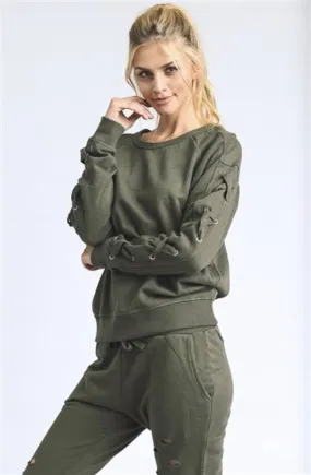 Mono B Drop Shoulder Pullover