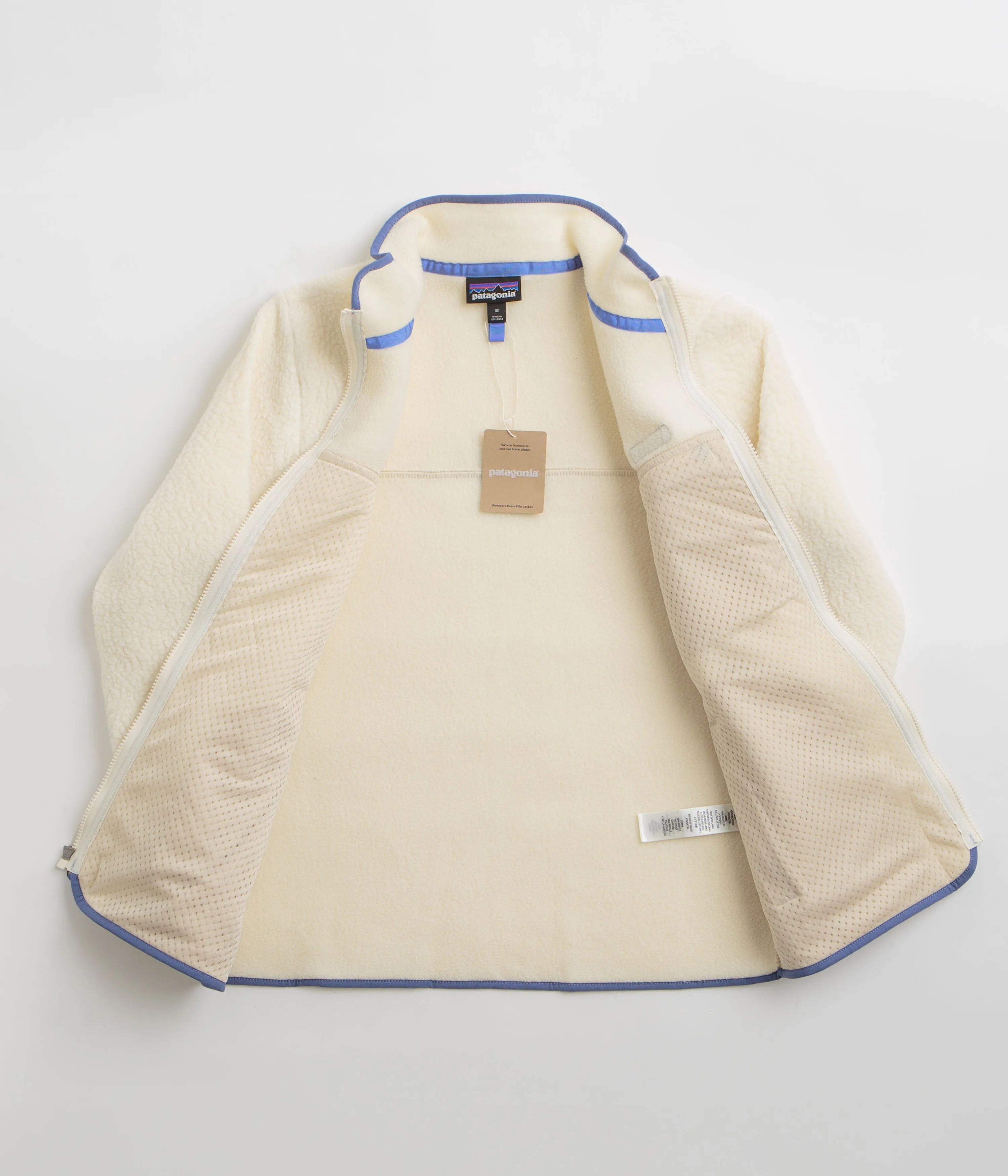 Patagonia Womens Retro Pile Fleece Jacket - Natural