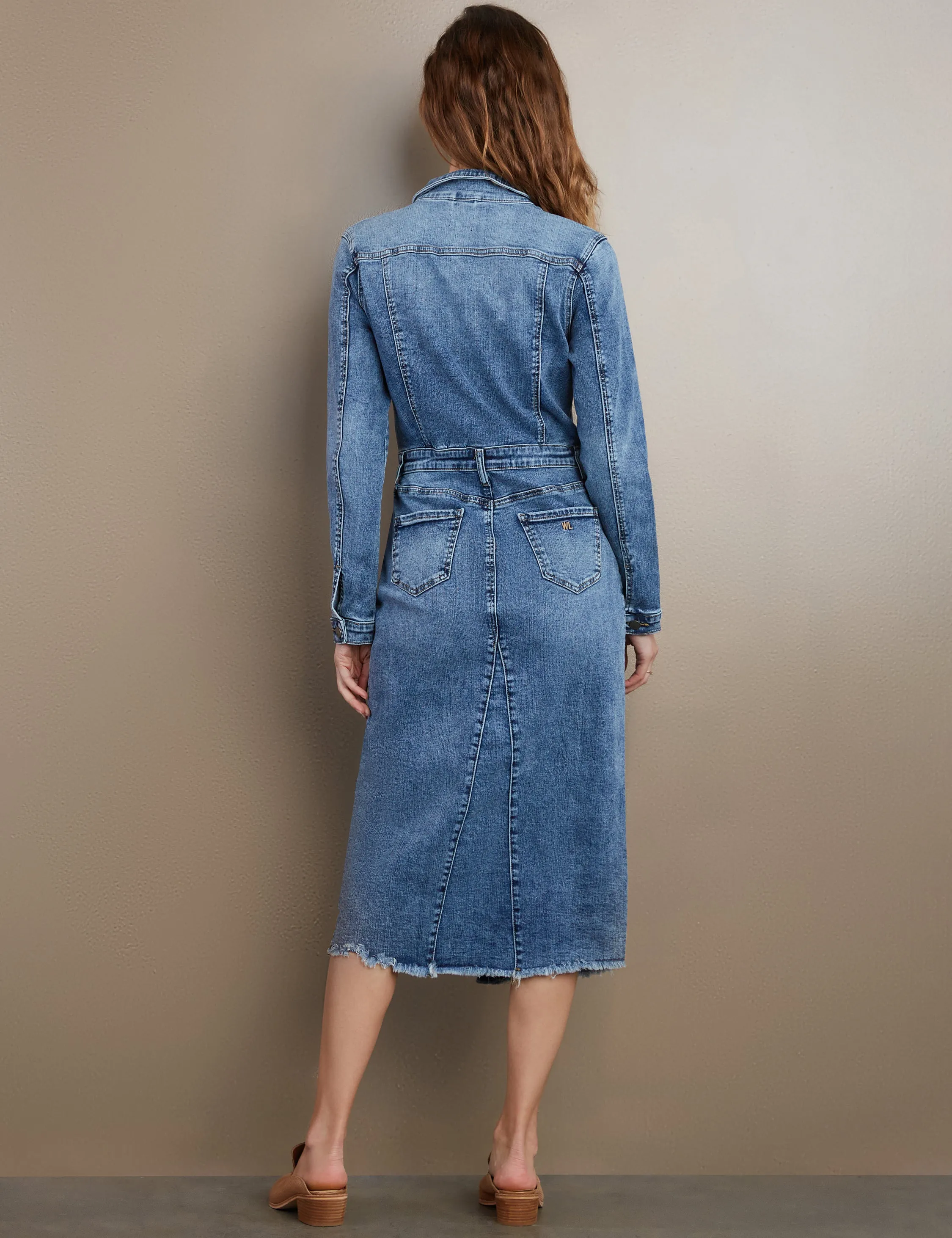 Piece Dyed Denim Dress