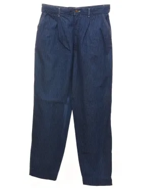 Pinstriped Dark Wash Lee Jeans - W32 L32