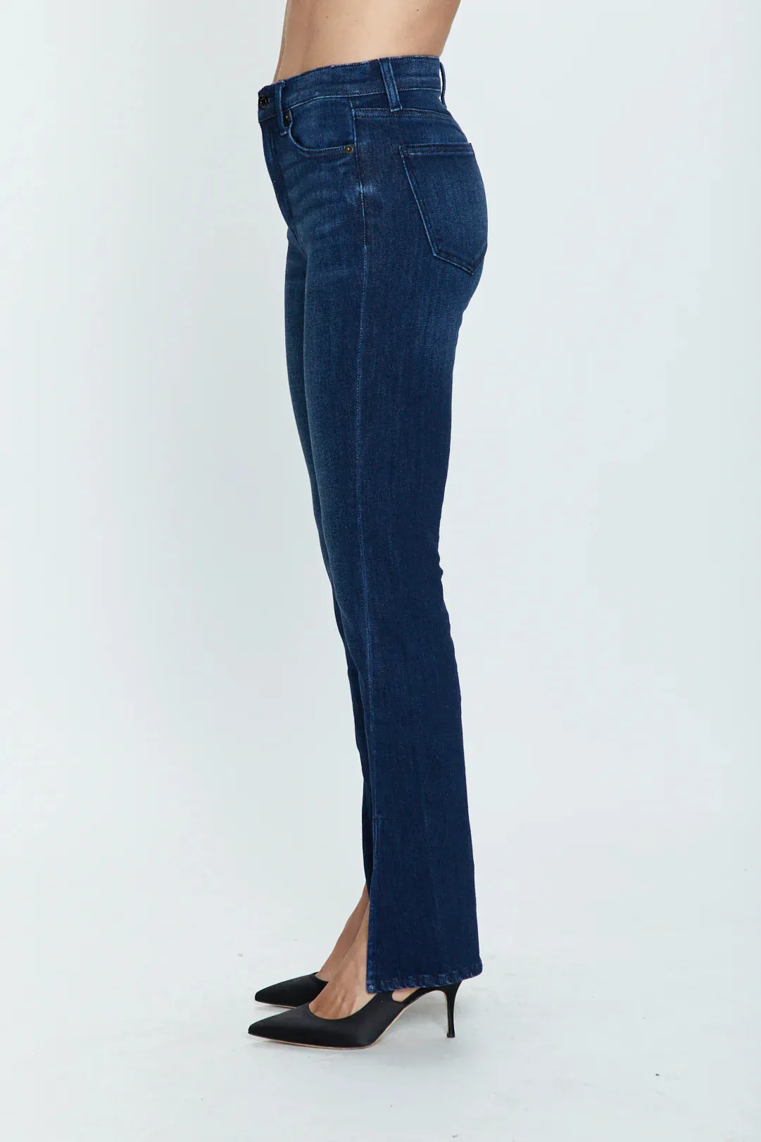 PIS Teagan High Rise Vented Cigarette Jeans in Urban Spree