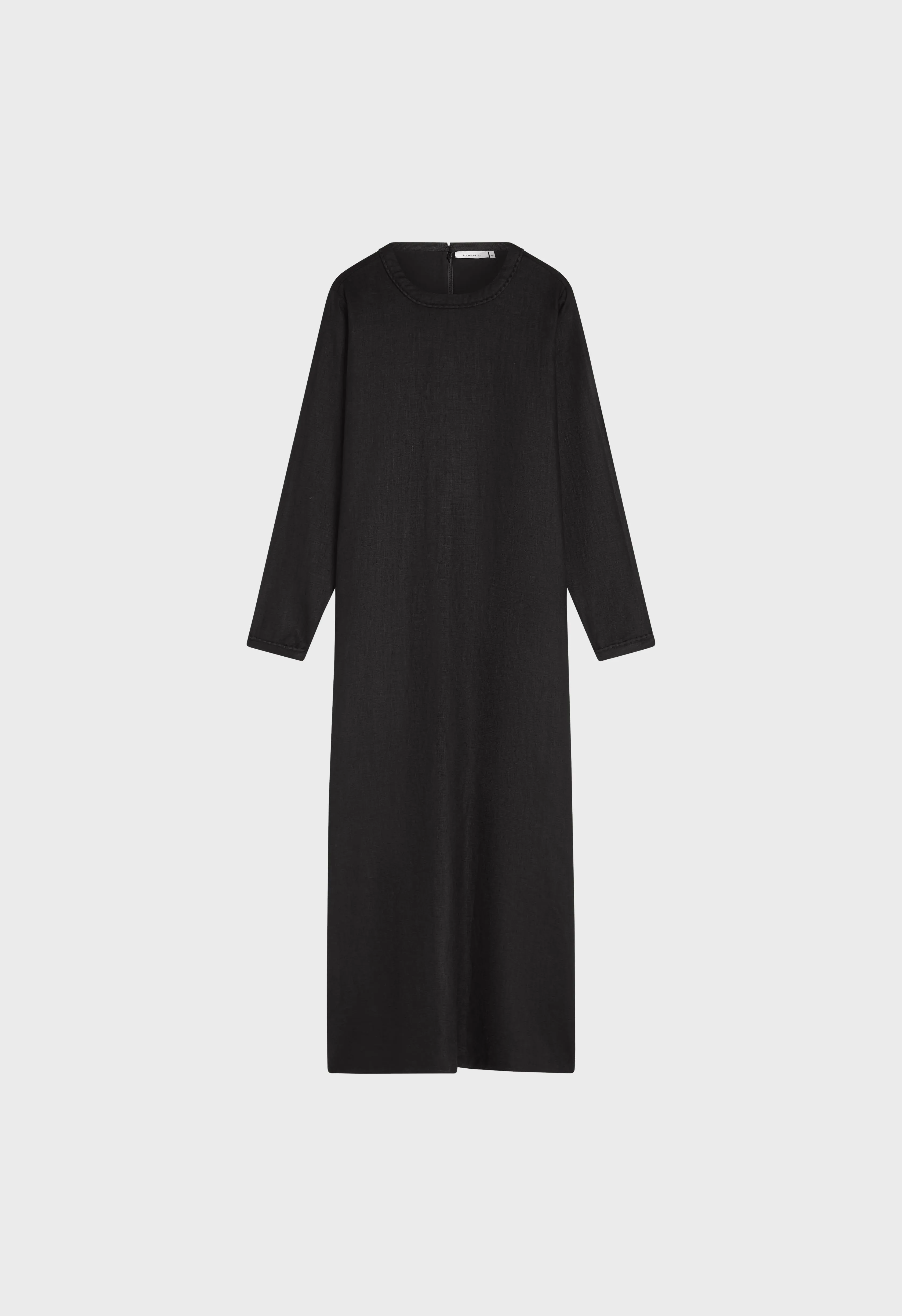Plain Linen Dress | Black