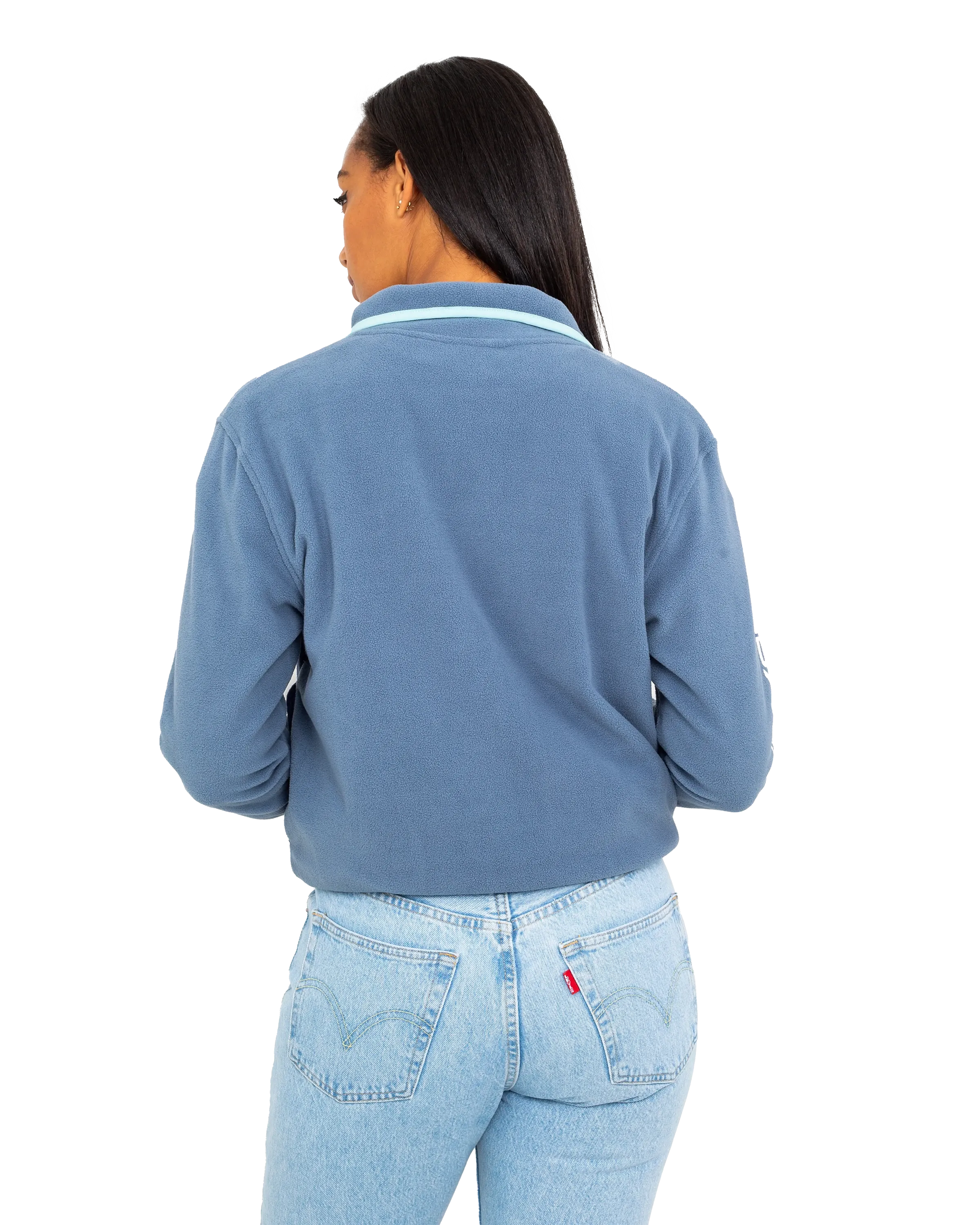 Polar Screen Zip Fleece Jacket in Bering Sea