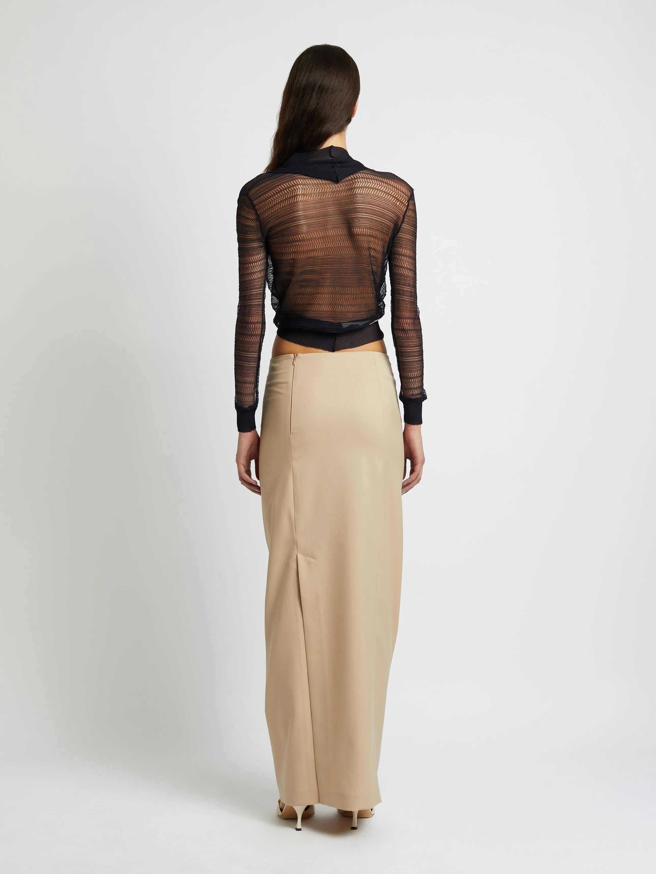 RACQUET STRAIGHT TAILORED SKIRT