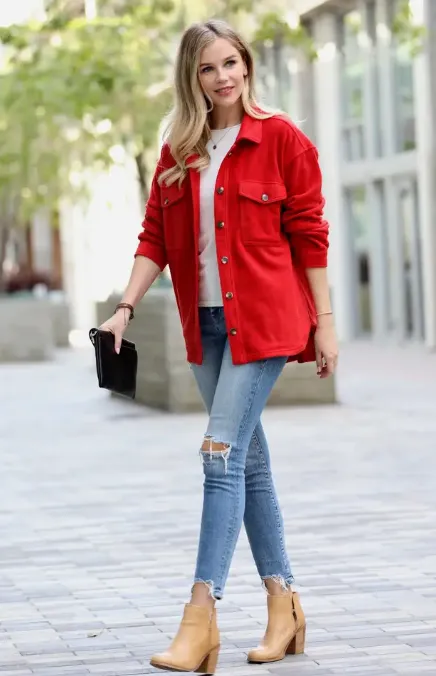 Red Fleece Jacket