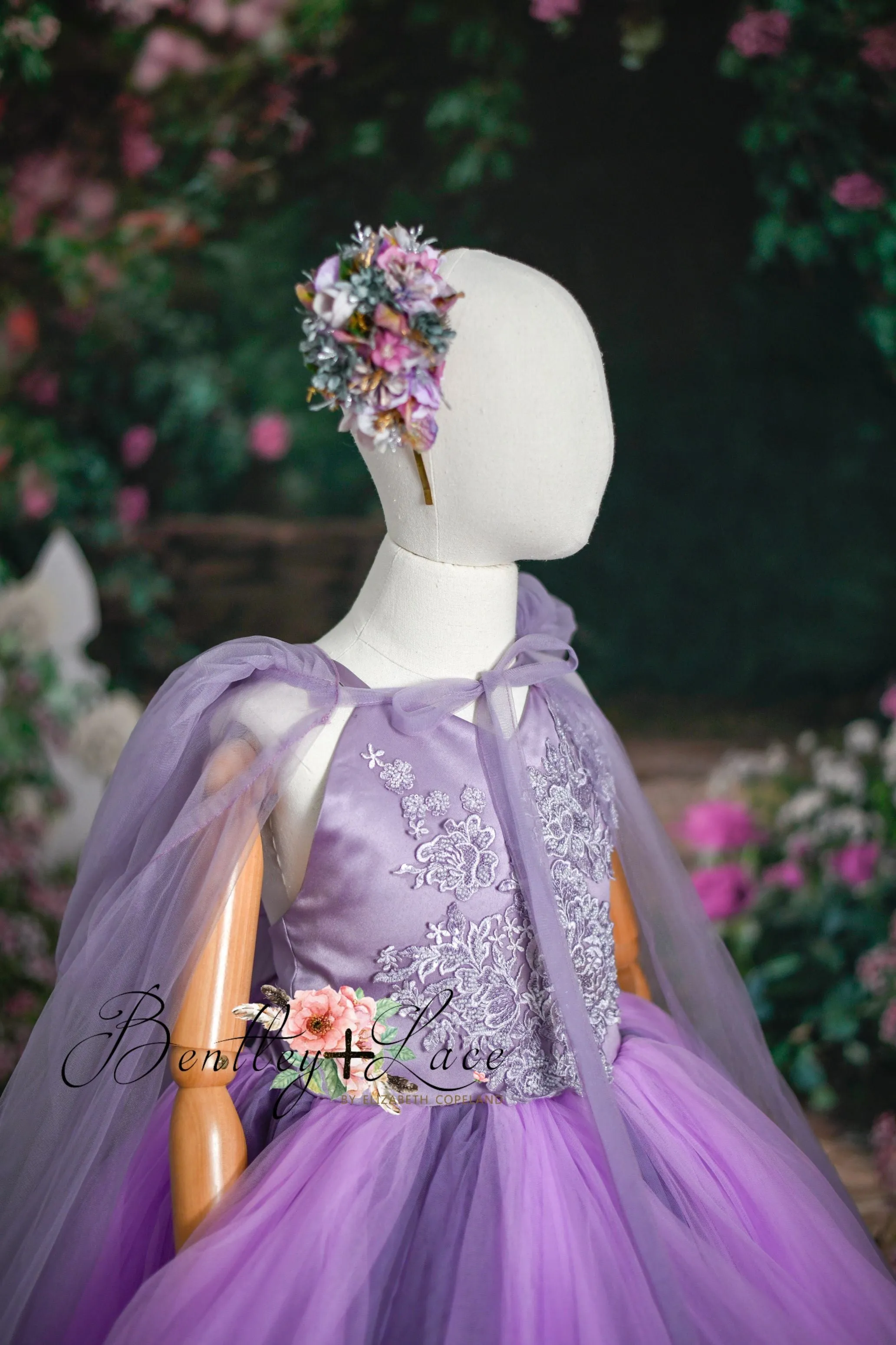 Retired rental guc "Becca" -   Floor length Gown   Cape  ( 8 Year - Petite 9 Year)