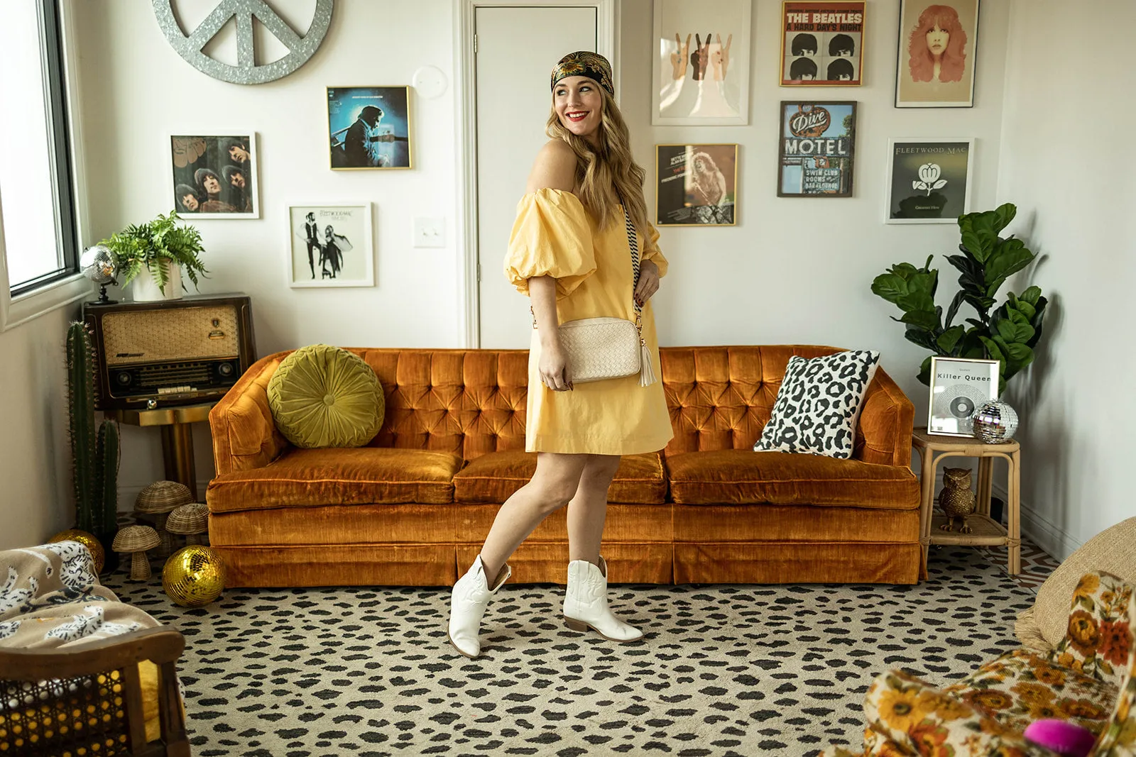 robin dress in yellow