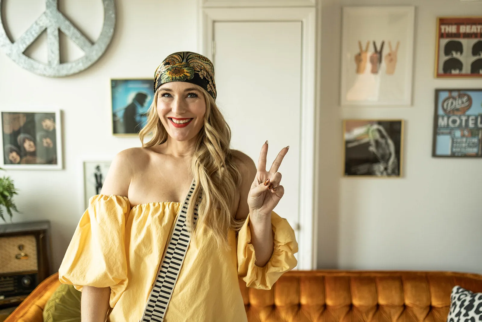 robin dress in yellow
