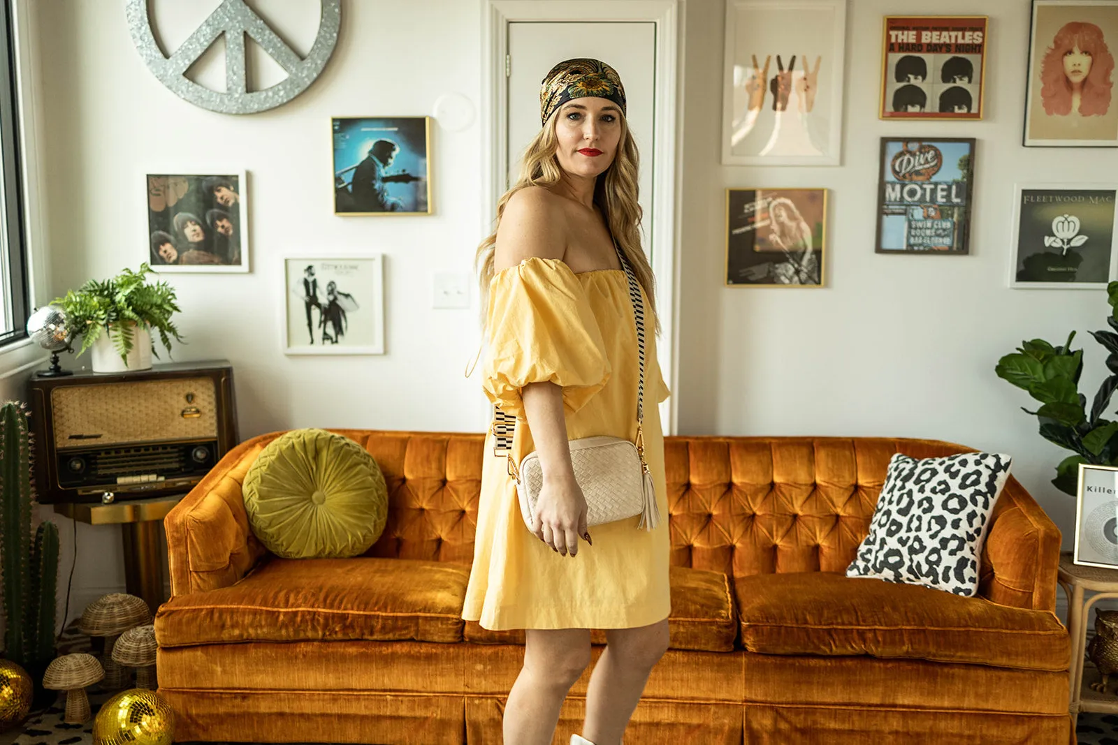 robin dress in yellow