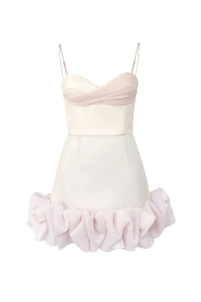ROSALIA Puff Mini Bodycon Dress