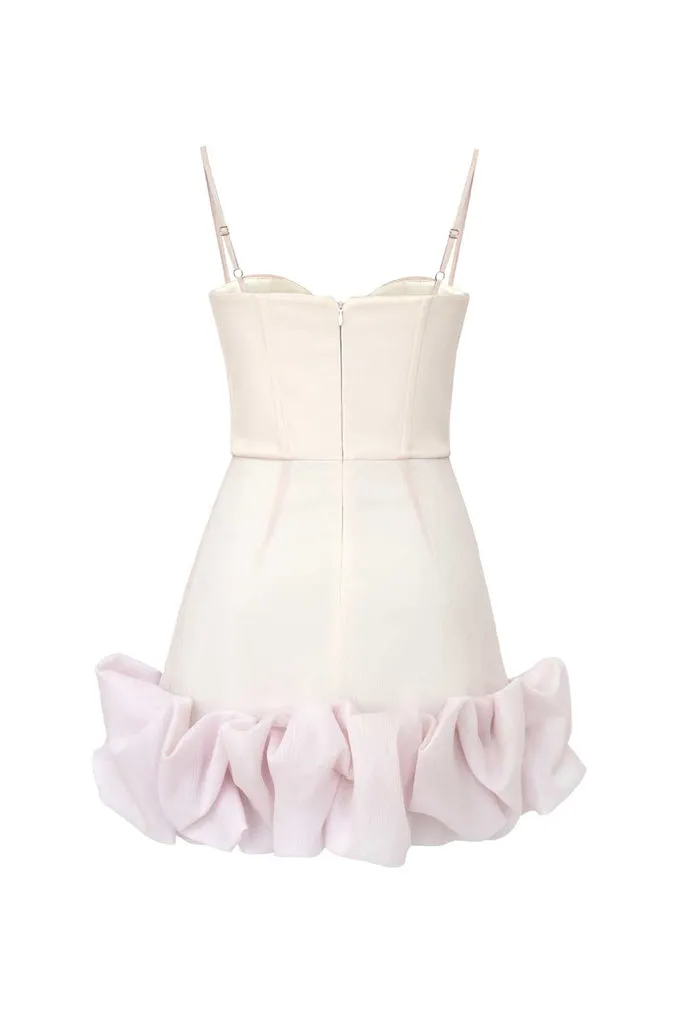 ROSALIA Puff Mini Bodycon Dress