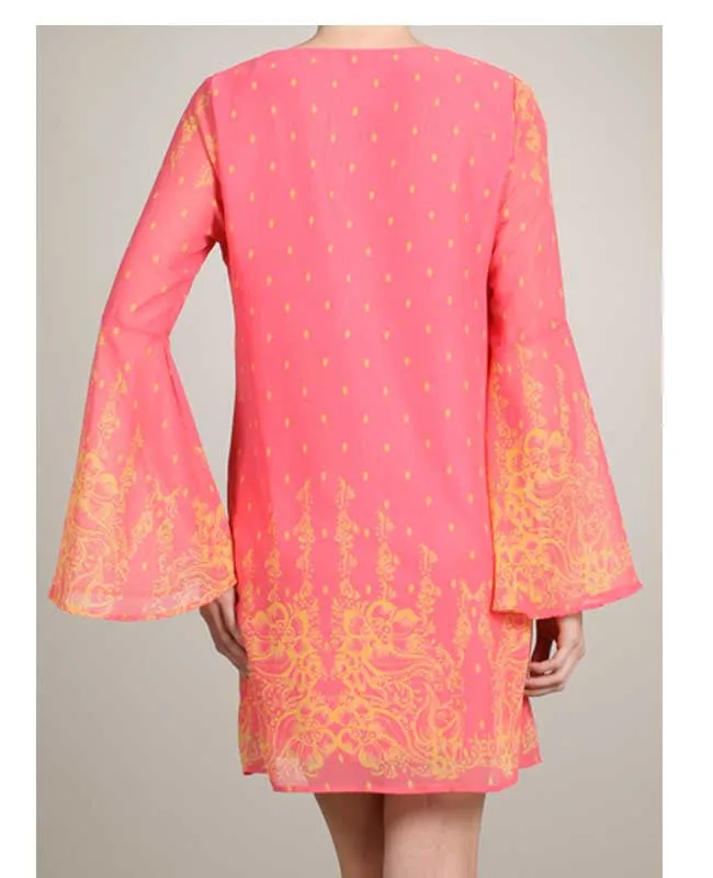 Salmon Shift Dress