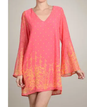 Salmon Shift Dress
