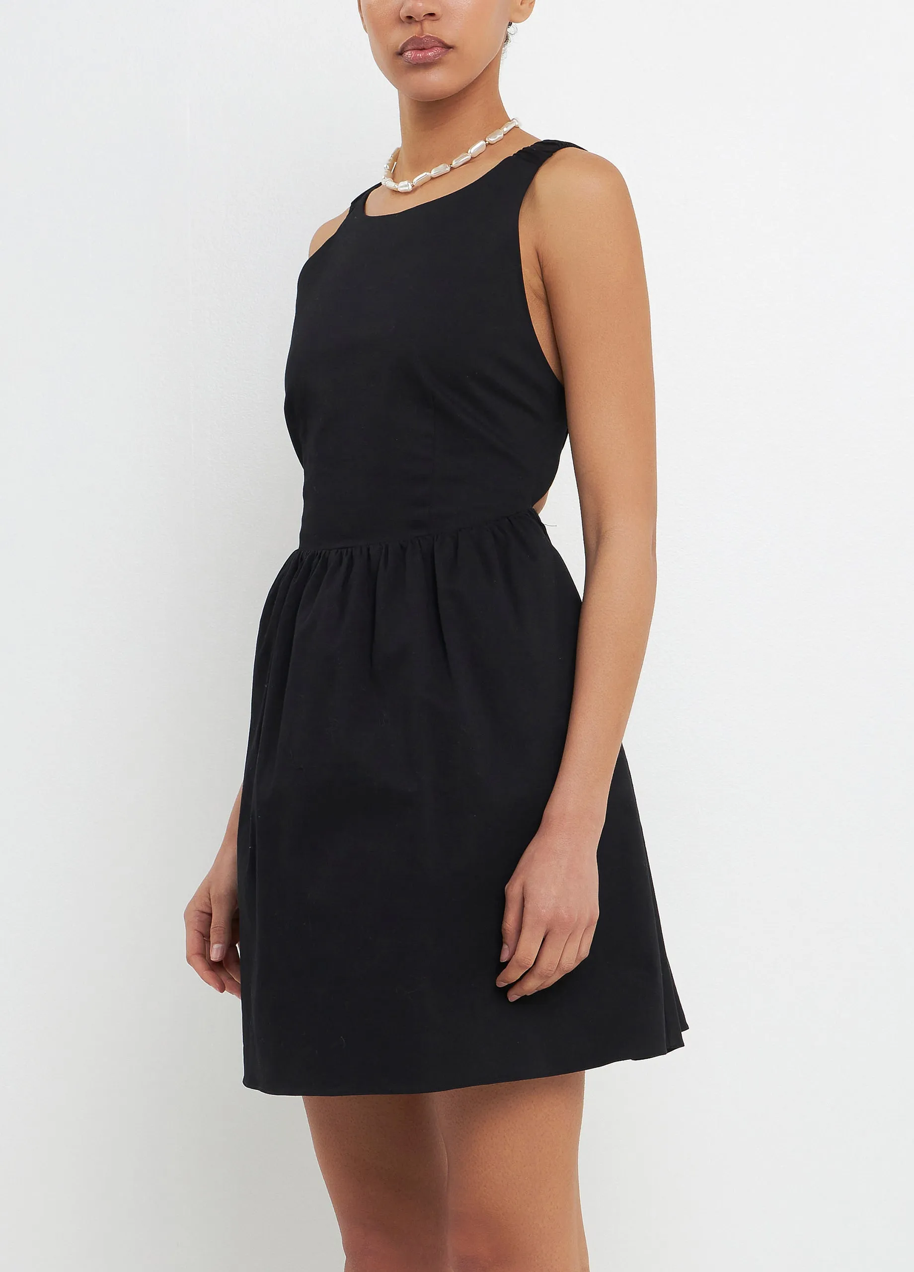 Scrunchie Back Mini Dress