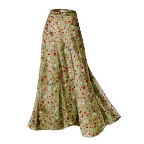 Silk Monet Maxi Skirt