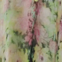 Silky Sheer Poncho - Yellow Floral