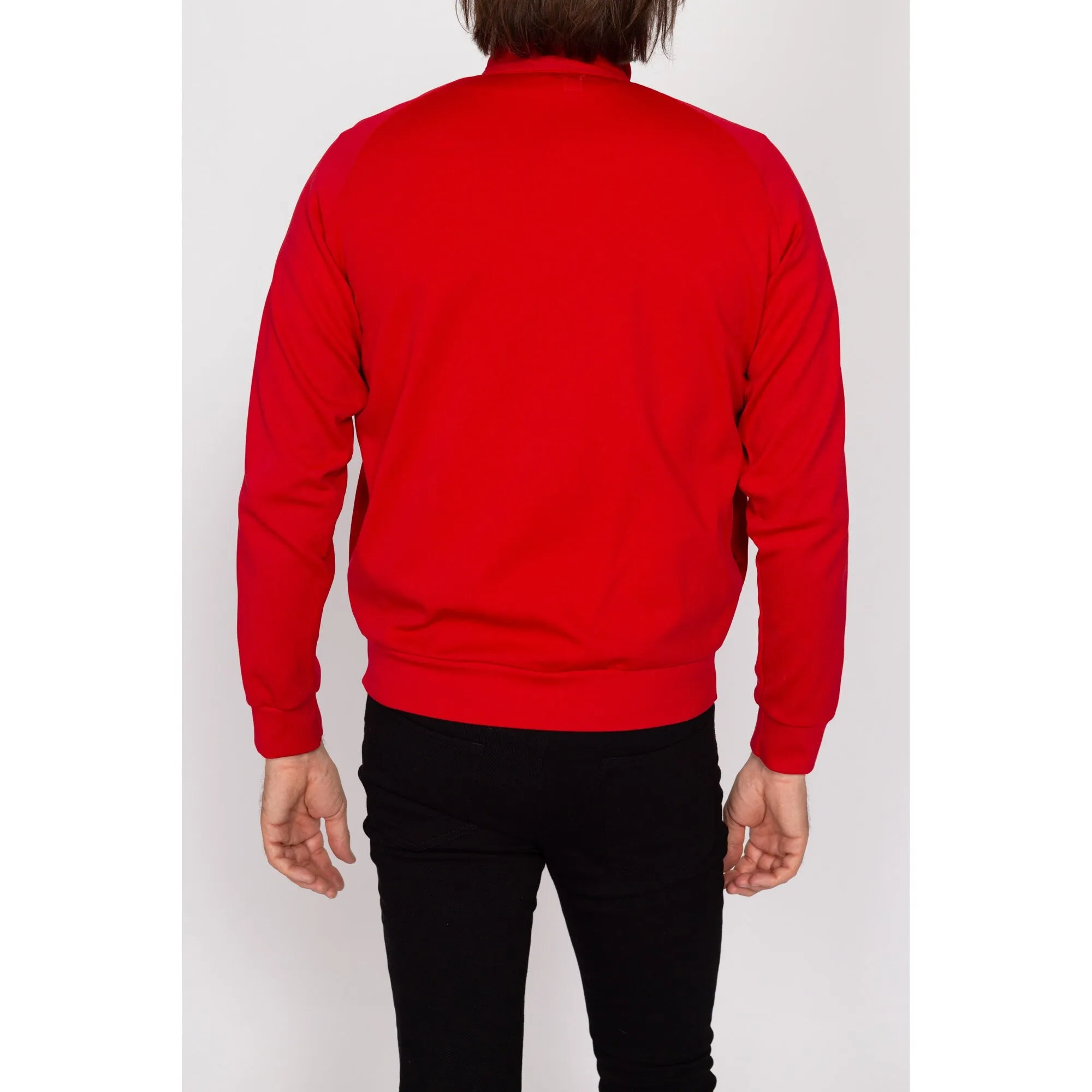 Sm-Med 80s Red Striped Track Jacket